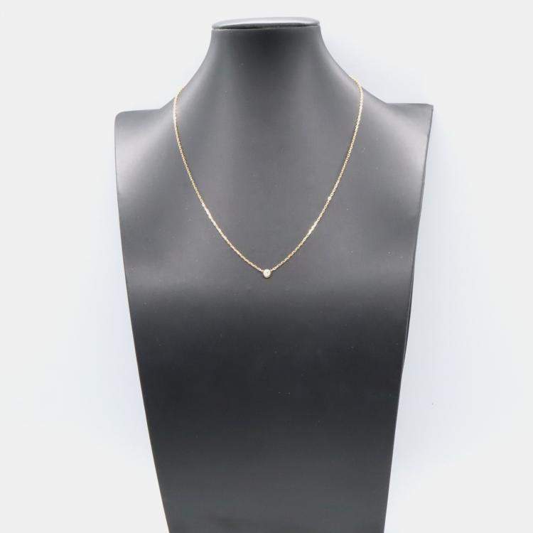 Pre Owned Cartier D'amour 18K Rose Gold Diamond Necklace