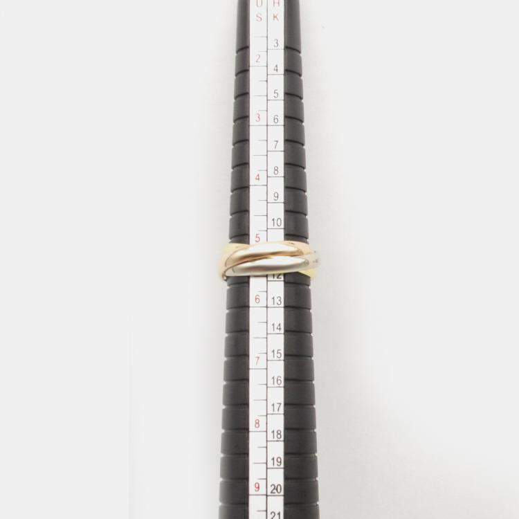 Pre Owned Cartier Trinity 18K Yellow, Rose, White Gold Band Ring EU 50