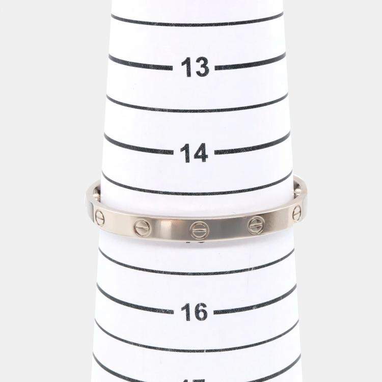 Pre Owned Cartier Love 18K White Gold Bracelet