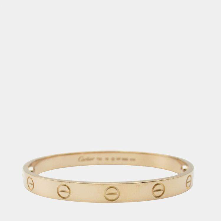 Pre Owned Cartier Love 18K Rose Gold Bracelet