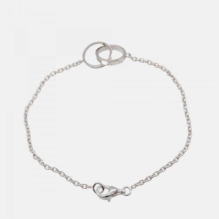 Pre Owned Cartier 18K White Gold Baby Love Bracelet