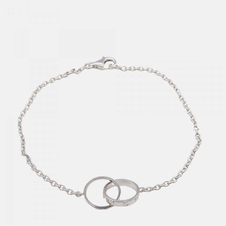 Pre Owned Cartier 18K White Gold Baby Love Bracelet