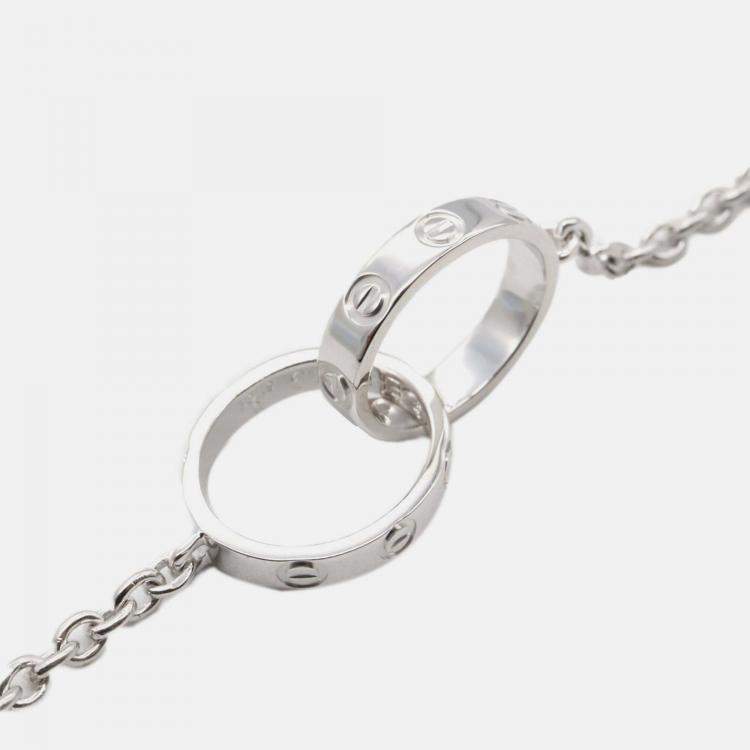Pre Owned Cartier 18K White Gold Baby Love Bracelet
