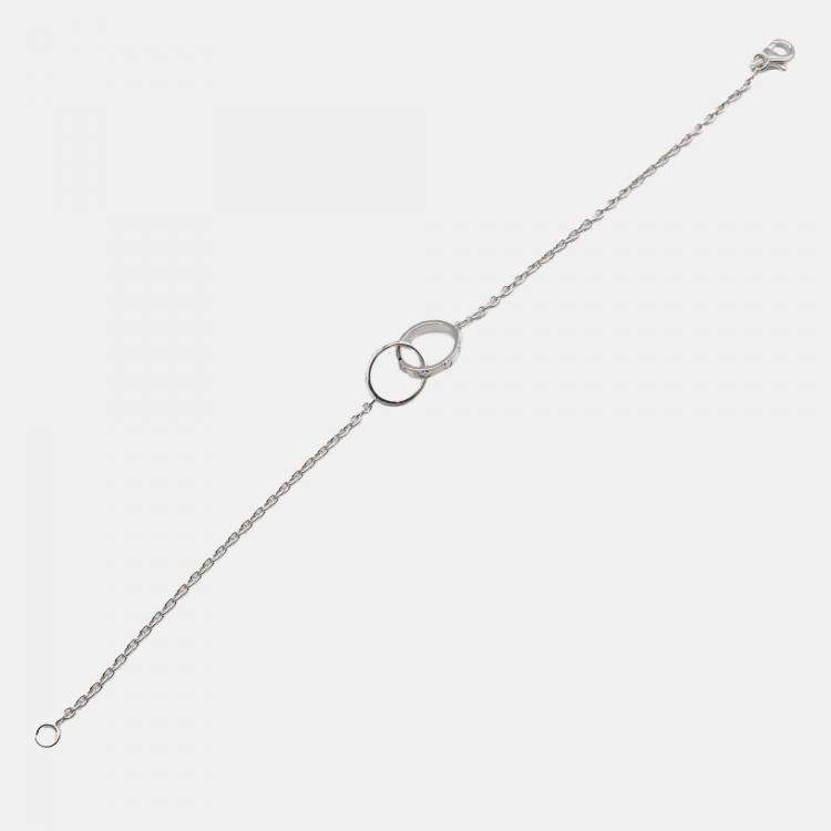 Pre Owned Cartier 18K White Gold Baby Love Bracelet