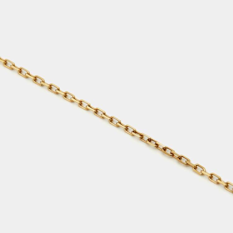 Pre Owned Cartier  d'Amour Diamond 18k Yellow Gold Small Model Necklace