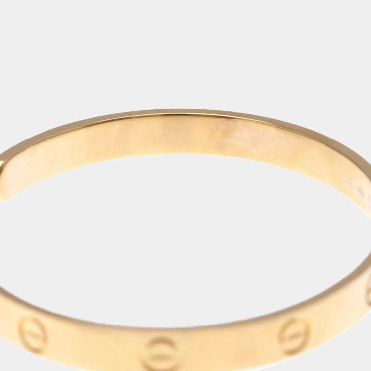 Pre Owned Cartier Love 18K Rose Gold Open Cuff Bracelet