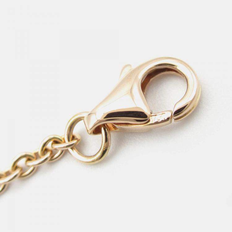 Pre Owned Cartier Love Interlocking 18K Rose Gold Bracelet