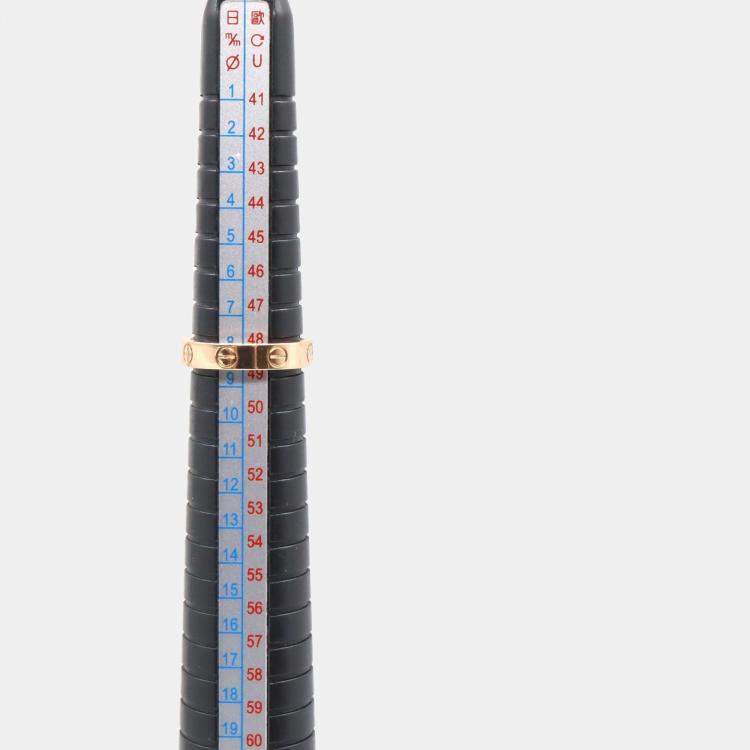Pre Owned Cartier Love 18K Rose Gold Ring EU 49