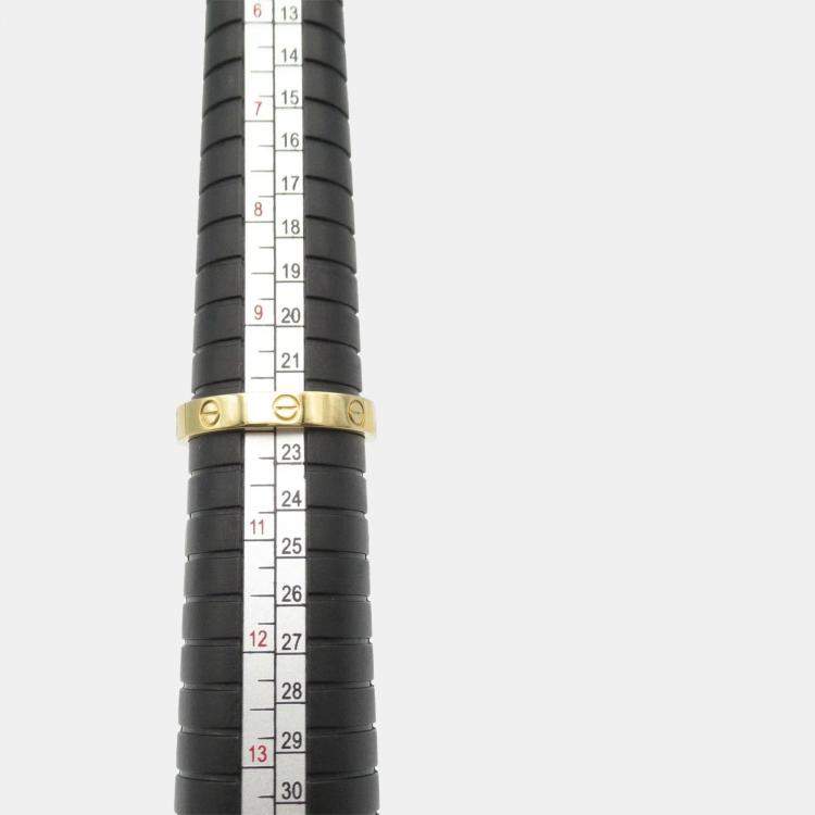 Pre Owned Cartier Love 18K Yellow Gold Ring EU 62