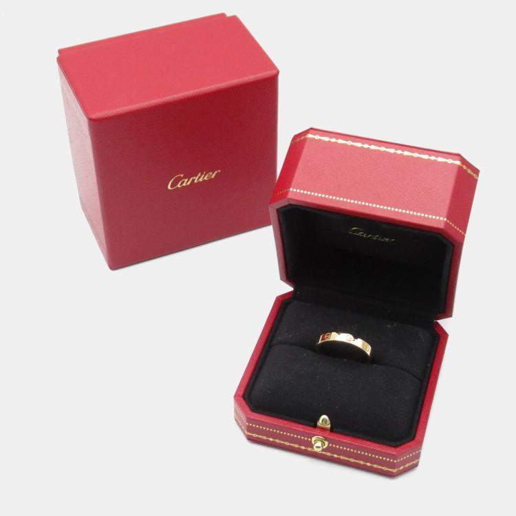 Pre Owned Cartier Love 18K Yellow Gold Ring EU 62