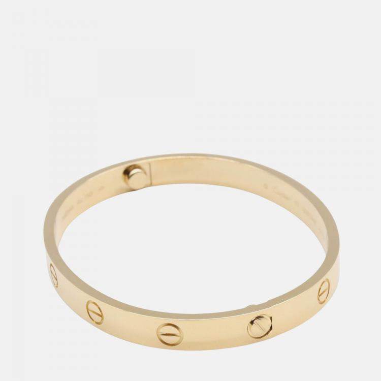 Pre Owned Cartier Love 18K Yellow Gold Bracelet