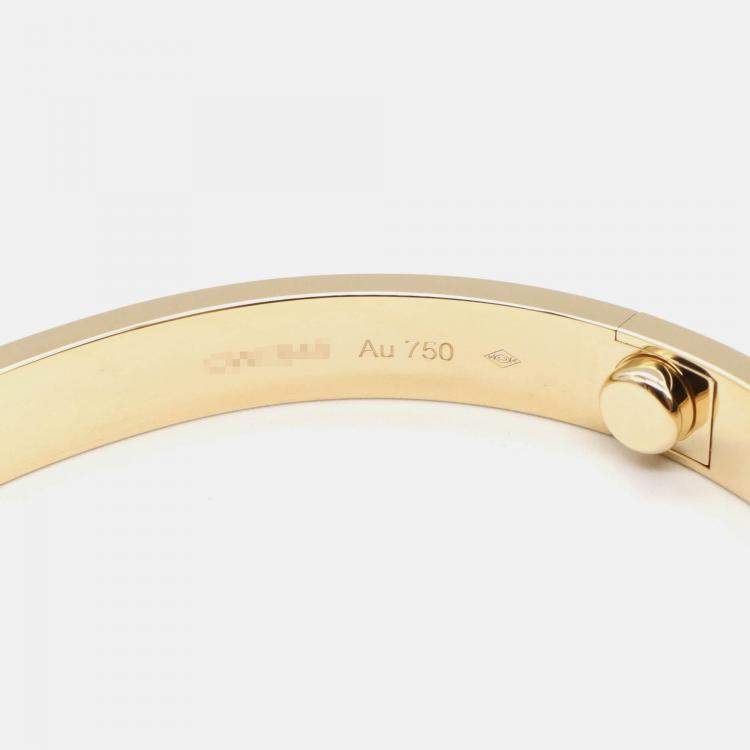 Pre Owned Cartier Love 18K Yellow Gold Bracelet