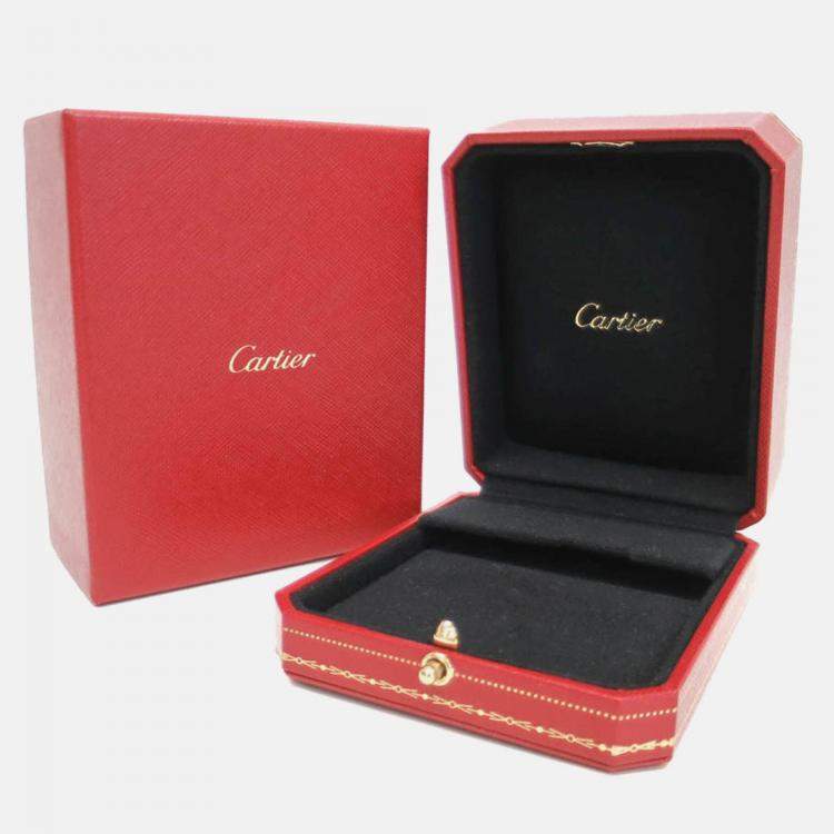Pre Owned Cartier D'Amour 18K Rose Gold and Diamond Stud Earrings