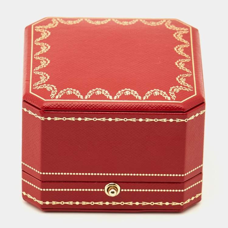 Pre Owned Cartier Love 8 Diamond 18k Yellow Gold Small Model Wedding Band Ring 51