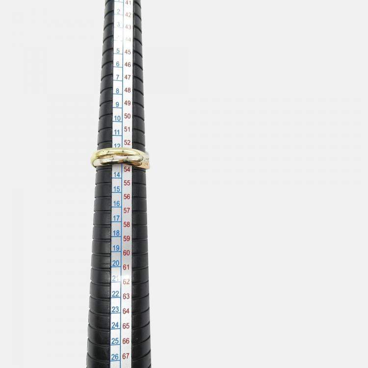 Pre Owned Cartier Trinity 18K Yellow, Rose, White Gold Band Ring EU 53