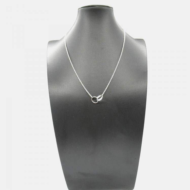 Pre Owned Cartier Love 18K White Gold Pendant Necklace