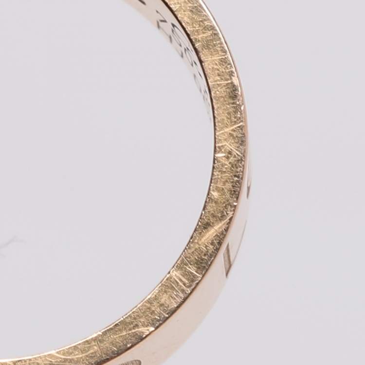 Pre Owned Cartier Love 18k Rose Gold Wedding Band Ring Size 50
