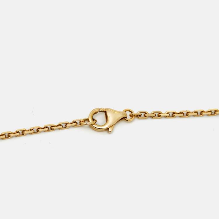 Pre Owned Cartier Love 18k Yellow Gold Pendant Necklace