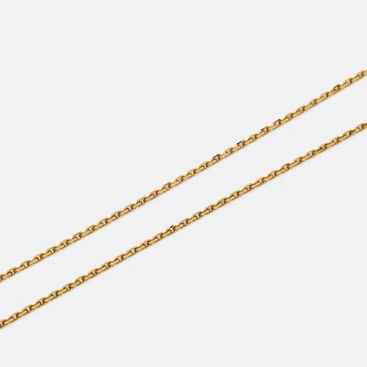 Pre Owned Cartier Love 18k Yellow Gold Pendant Necklace