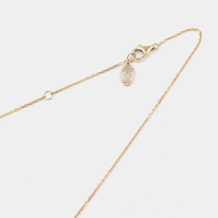 Pre Owned Cartier D'Amour 18K Yellow Gold Diamond Necklace