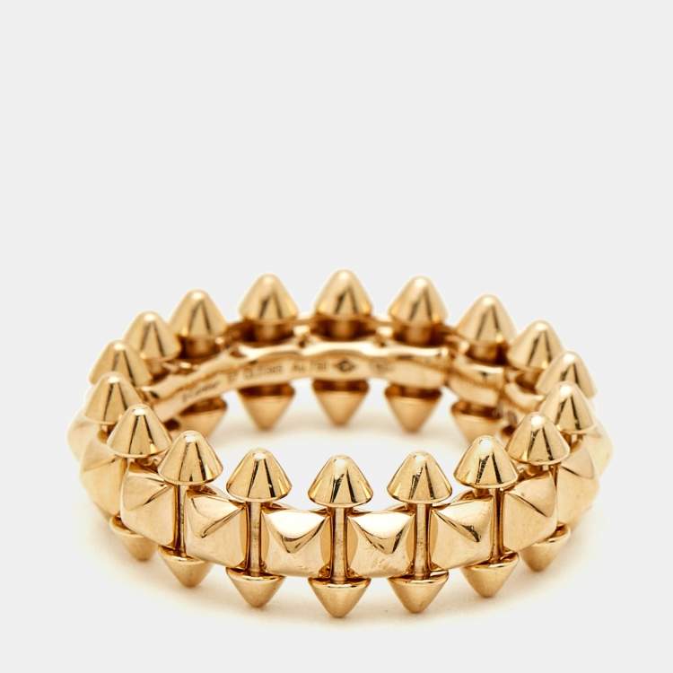 Pre Owned Cartier Clash de Cartier 18k Rose Gold Medium Model Ring Size 57