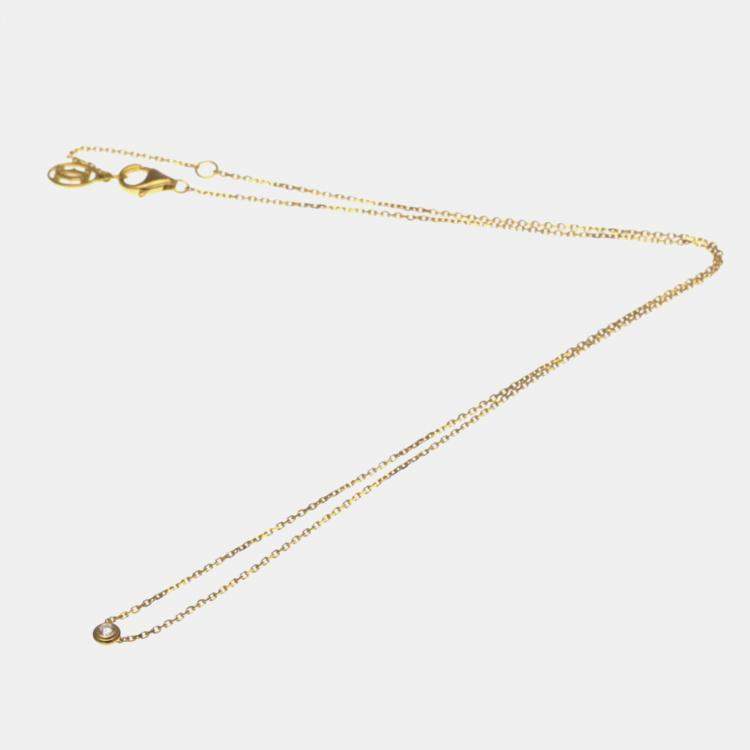 Pre Owned Cartier D'amour 18K Pink Gold Diamond Necklace