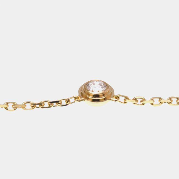 Pre Owned Cartier D'amour 18K Pink Gold Diamond Necklace