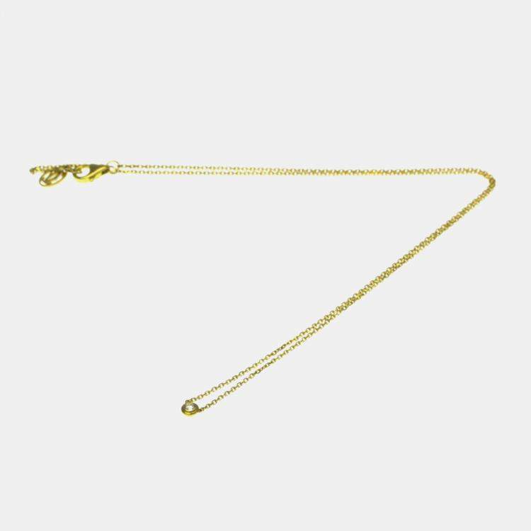Pre Owned Cartier D'amour 18K Yellow Gold Diamond Necklace