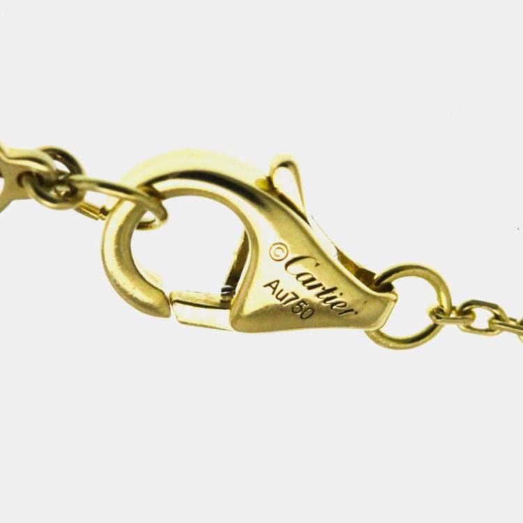 Pre Owned Cartier D'amour 18K Yellow Gold Diamond Necklace