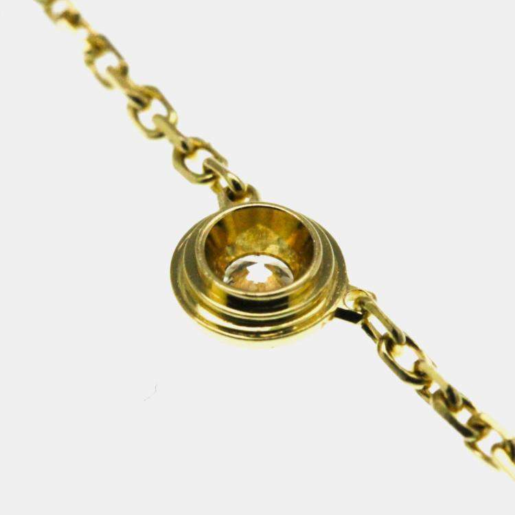 Pre Owned Cartier D'amour 18K Yellow Gold Diamond Necklace