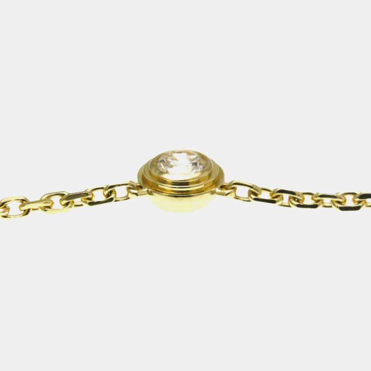 Pre Owned Cartier D'amour 18K Yellow Gold Diamond Necklace
