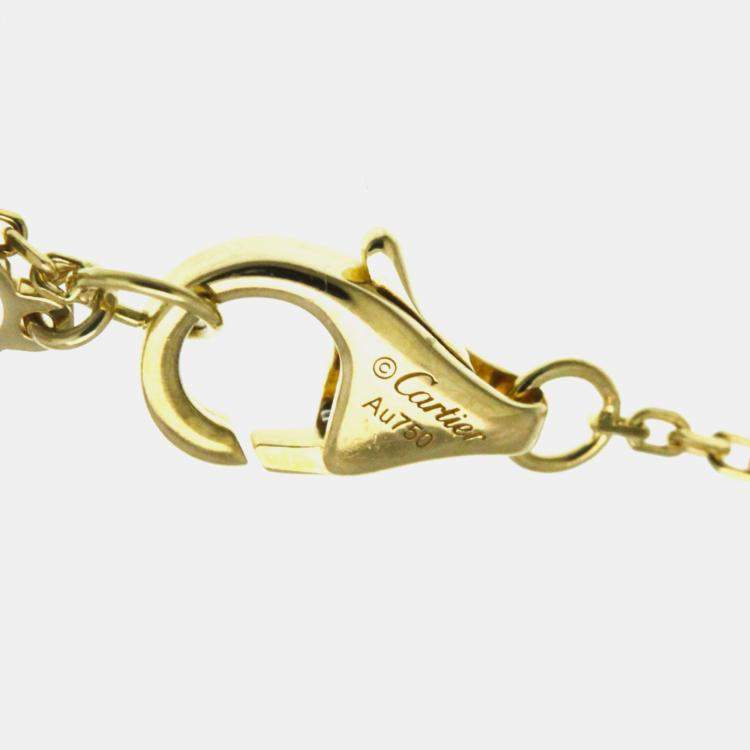 Pre Owned Cartier D'amour XS 18K Yellow Gold Diamond Necklace