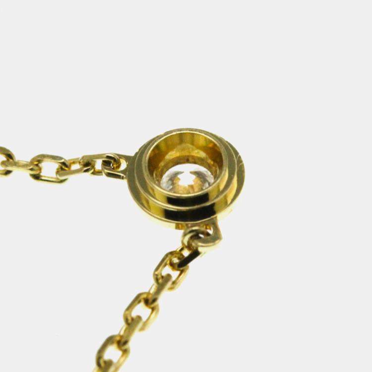 Pre Owned Cartier D'amour XS 18K Yellow Gold Diamond Necklace