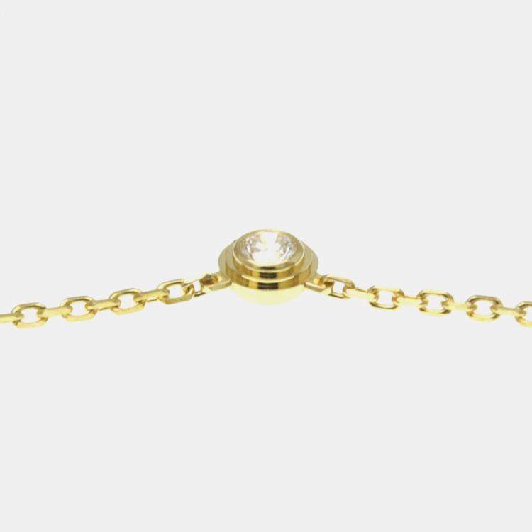 Pre Owned Cartier D'amour XS 18K Yellow Gold Diamond Necklace