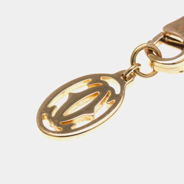 Pre Owned Cartier D'amour 18K Rose Gold Sapphire Necklace