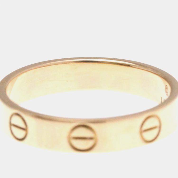 Pre Owned Cartier Love 18K Rose Gold Ring EU 51