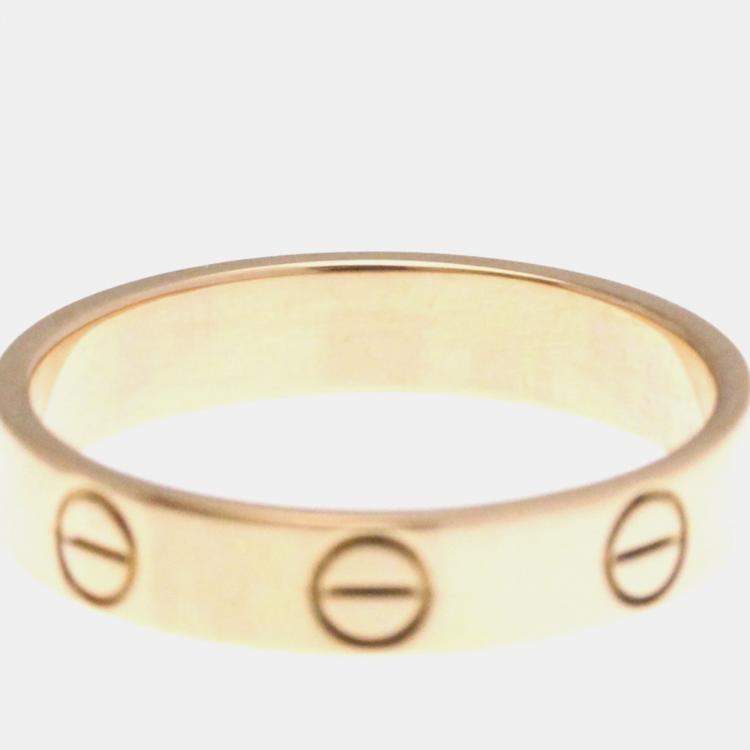 Pre Owned Cartier Love 18K Rose Gold Ring EU 51