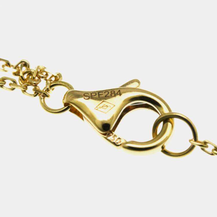 Pre Owned Cartier Sweet Trinity 18K Yellow, Rose, White Gold Necklace