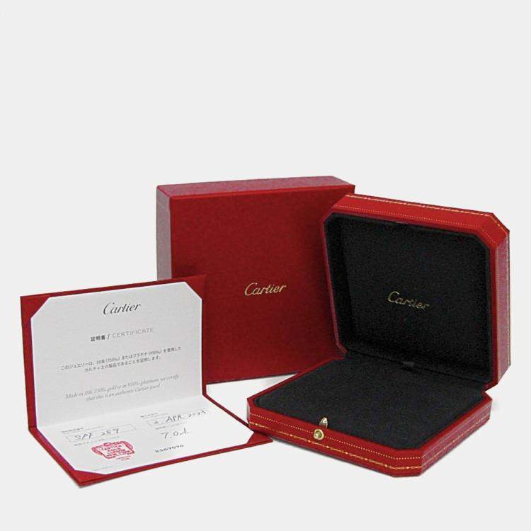 Pre Owned Cartier Sweet Trinity 18K Yellow, Rose, White Gold Necklace