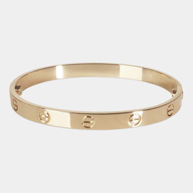 Pre Owned Cartier Love 18K Yellow Gold Bracelet