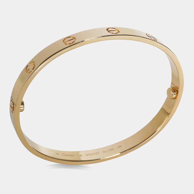 Pre Owned Cartier Love 18K Yellow Gold Bracelet
