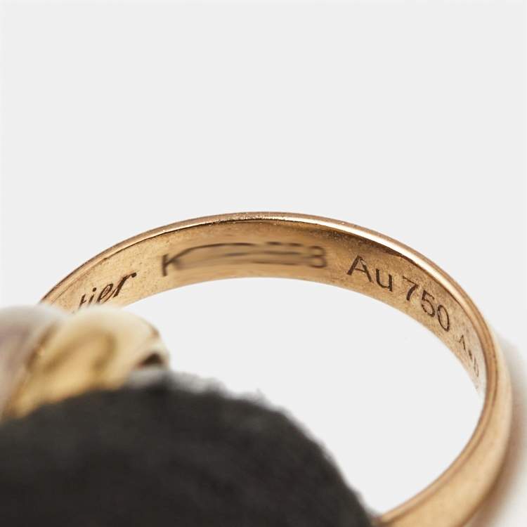 Pre Owned Cartier Trinity 18k Three Tone Gold Cord Bracelet