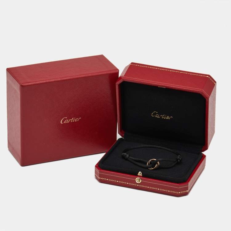 Pre Owned Cartier Trinity 18k Three Tone Gold Cord Bracelet