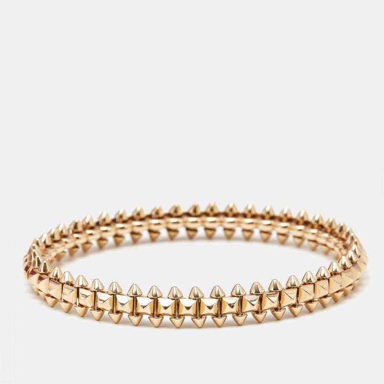 Pre Owned Cartier Clash de Cartier 18k Rose Gold Medium Model Bracelet 17