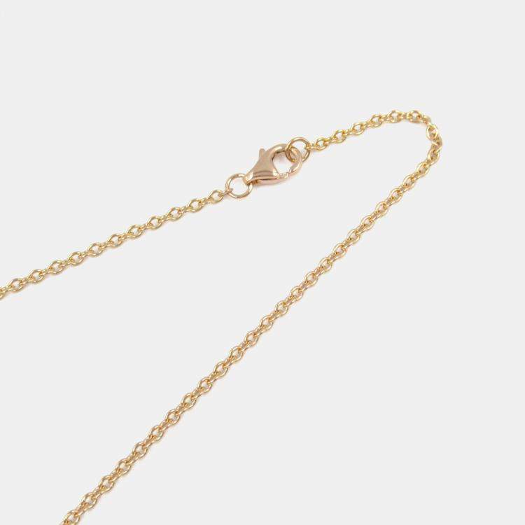Pre Owned Cartier Love Interlocking 18K Rose Gold Necklace