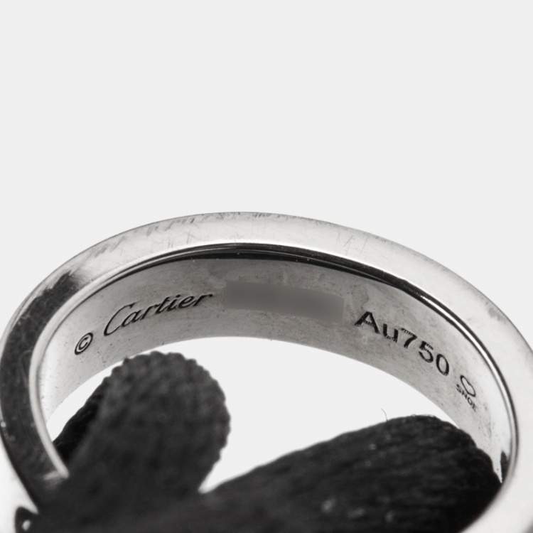 مملوكة مسبقًا Cartier Love 18k White Gold Adjustable Cord Bracelet