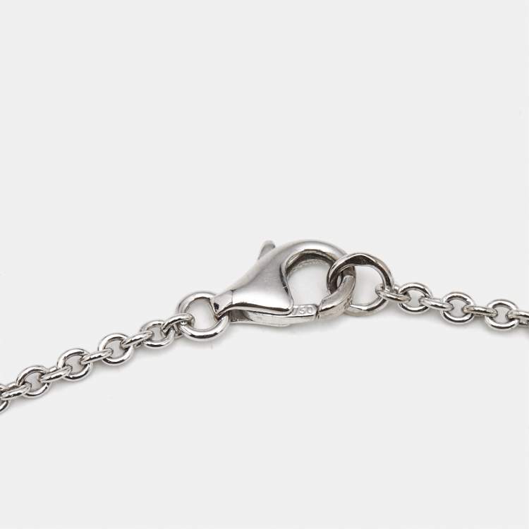 مملوكة مسبقًا Cartier Love Interlocking Loop 18k White Gold Necklace