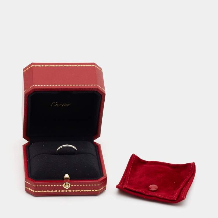 مملوكة مسبقًا Cartier 1895 Platinum Wedding Band Ring Size 52