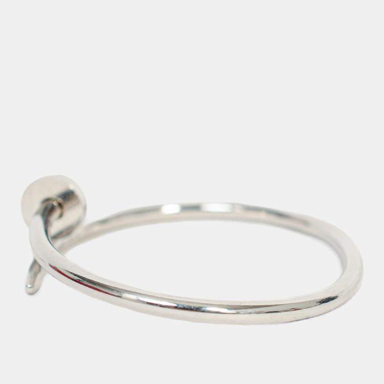 Pre Owned Cartier 2022 18K White Gold Juste un Clou Bracelet Classic Model