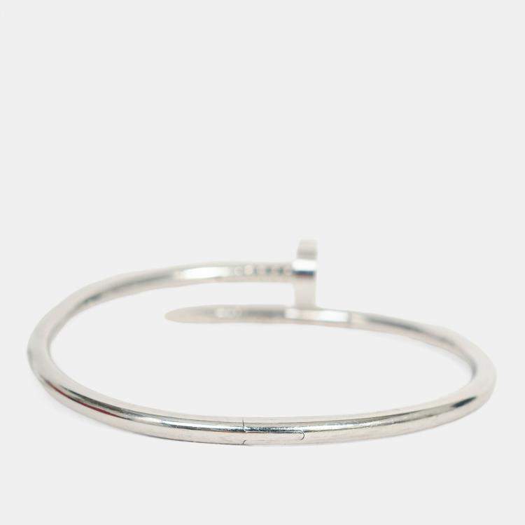 Pre Owned Cartier 2022 18K White Gold Juste un Clou Bracelet Classic Model